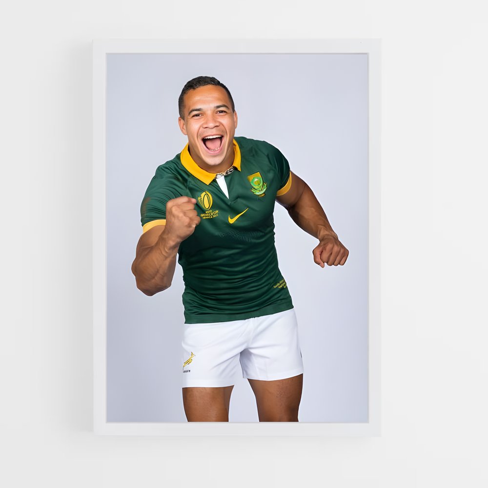 Poster Cheslin kolbe briller – affiche Rugby (vue 3)